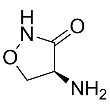 L-Cycloserine ((S)-4-Amino-3-isoxazolidone)  Chemical Structure