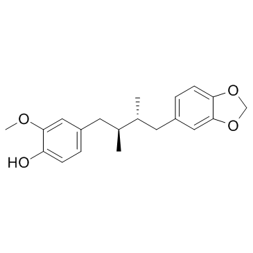 Macelignan ((+)-Anwulignan) 化学構造