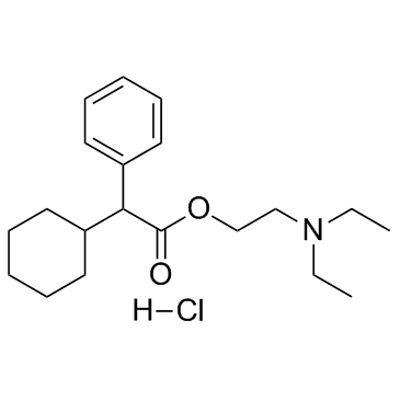 Drofenine hydrochloride (Hexahydroadiphenine hydrochloride)  Chemical Structure