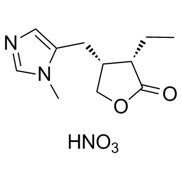 Pilocarpine nitrate Chemische Struktur