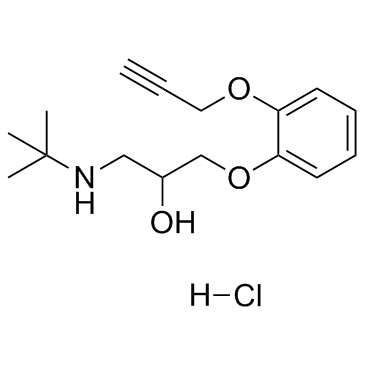 Pargolol hydrochloride (Ko 1400 hydrochloride)  Chemical Structure