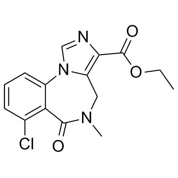 Sarmazenil (Ro 15-3505) Chemische Struktur
