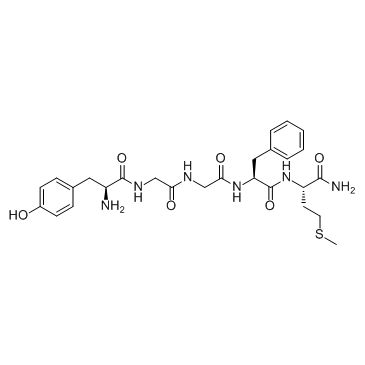 [Met5]-Enkephalin, amide (5-Methionine-enkephalin amide) Chemische Struktur