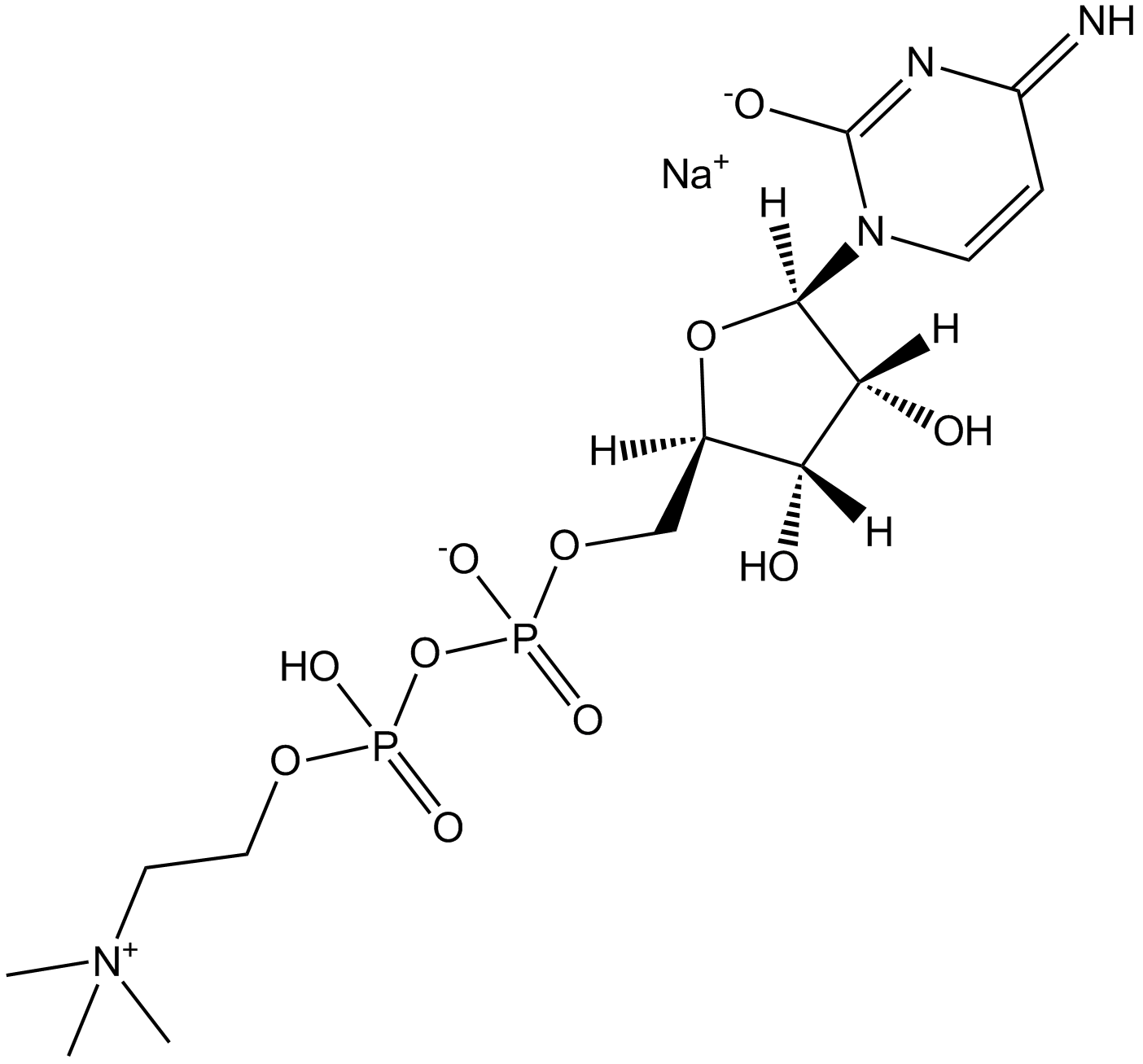 Citicoline sodium salt  Chemical Structure