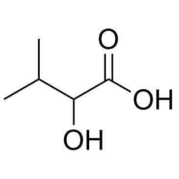 2-Hydroxy-3-methylbutanoic acid 化学構造