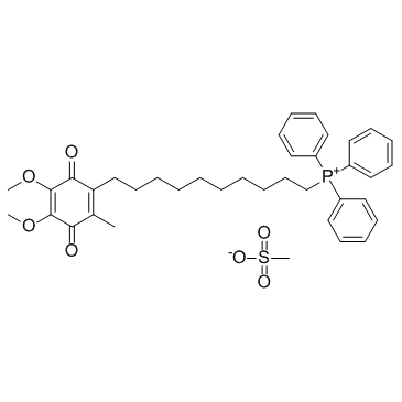 Mitoquinone mesylate (Mitoquinone methanesulfonate)  Chemical Structure
