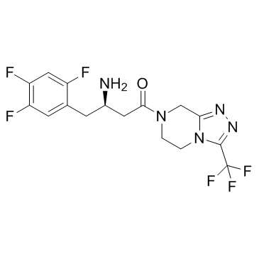 Sitagliptin (MK0431) Chemische Struktur