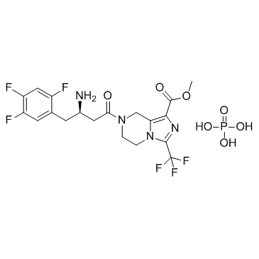 Retagliptin Phosphate (SP 2086)  Chemical Structure