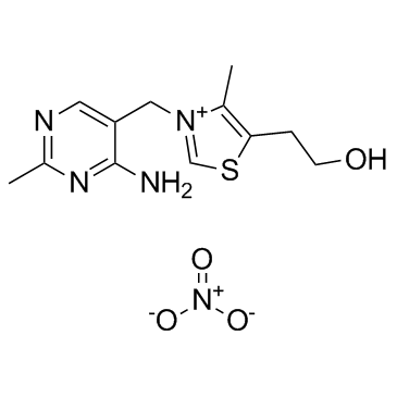 Thiamine nitrate (Vitamin B1 nitrate) 化学構造