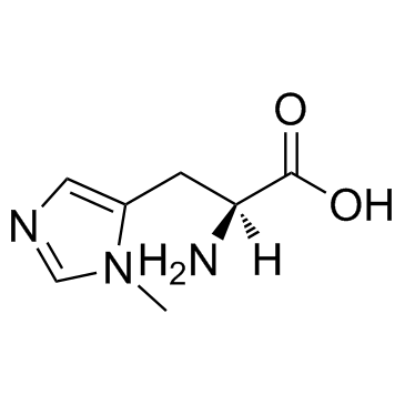 3-Methyl-L-histidine 化学構造