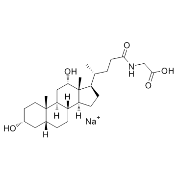 Glycodeoxycholate Sodium (Sodium glycyldeoxycholate) Chemical Structure