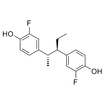 Bifluranol (BX341) التركيب الكيميائي