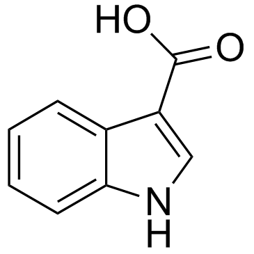 Indole-3-carboxylic acid 化学構造