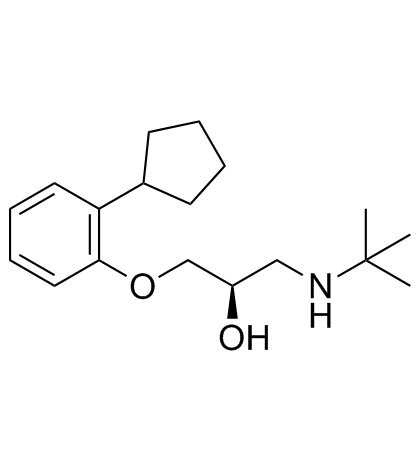 (+)-Penbutolol ((R)-Penbutolol)  Chemical Structure