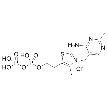Thiamine pyrophosphate Chemische Struktur