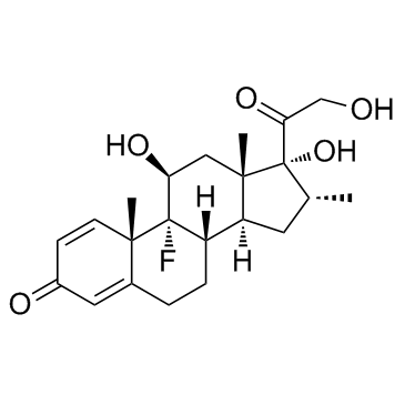 Dexamethasone (Hexadecadrol) 化学構造