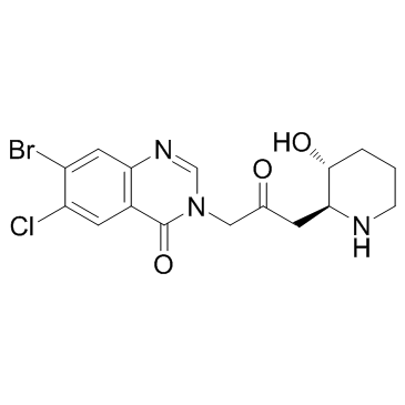 Halofuginone (RU-19110) Chemische Struktur