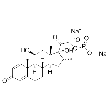 Dexamethasone phosphate disodium (Dexamethasone 21-phosphate disodium salt)  Chemical Structure