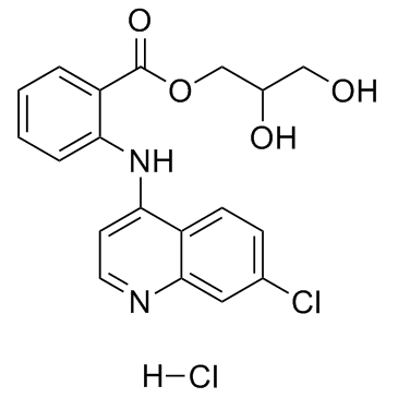 Glafenine hydrochloride (Glafenin hydrochloride) Chemical Structure