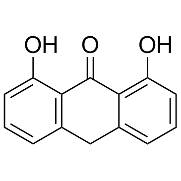Dithranol (Anthralin)  Chemical Structure