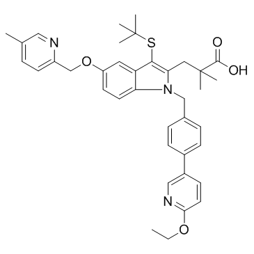 Fiboflapon (GSK2190915) التركيب الكيميائي