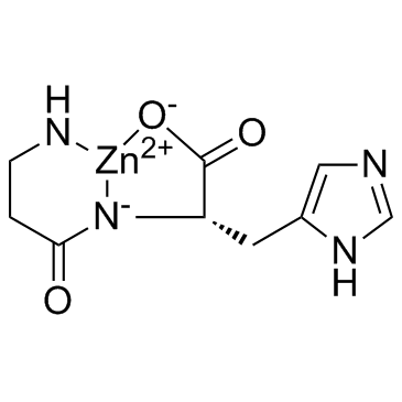 Polaprezinc (Zinc L-carnosine) 化学構造