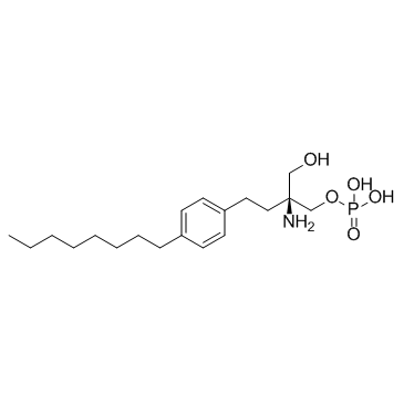 FTY720 (S)-Phosphate ((S)-FTY720P)  Chemical Structure