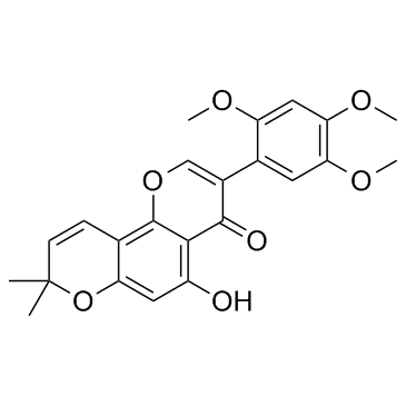 Toxicarol isoflavone Chemical Structure