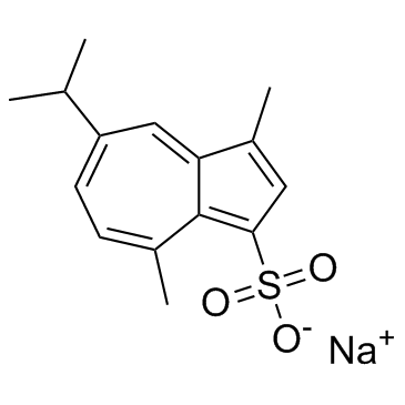 Sodium gualenate (Guaiazulenesulfonate sodium) 化学構造