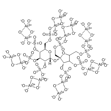 Sucralfate (Sucrose octasulfate–aluminum complex) التركيب الكيميائي