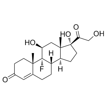 Fludrocortisone (9α-Fludrocortisone) Chemische Struktur