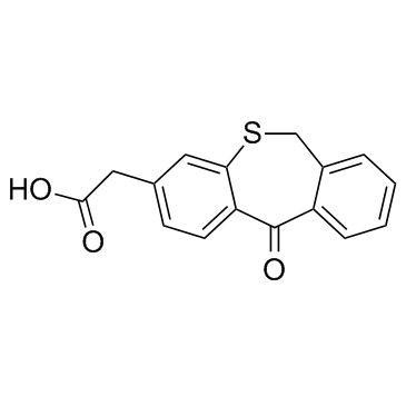 Tiopinac (RS 40974) 化学構造