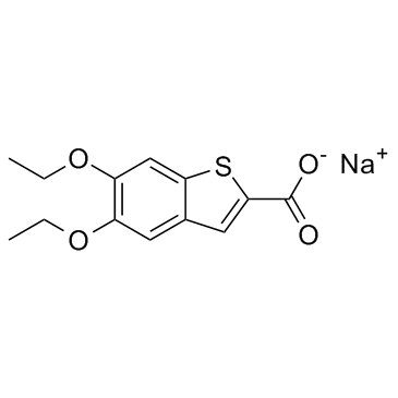 Tibenelast sodium (LY 186655) التركيب الكيميائي
