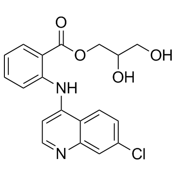 Glafenine (Glafenin) 化学構造