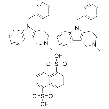 Mebhydrolin napadisylate (Mebhydroline 1,5-naphthalenedisulfonate salt) 化学構造