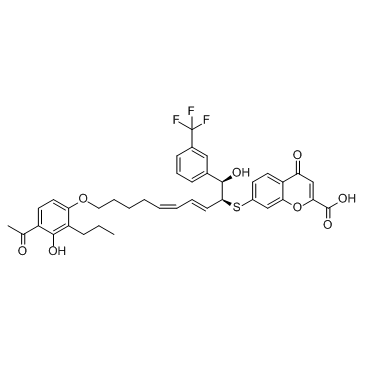 Iralukast (CGP 45715A) Chemische Struktur