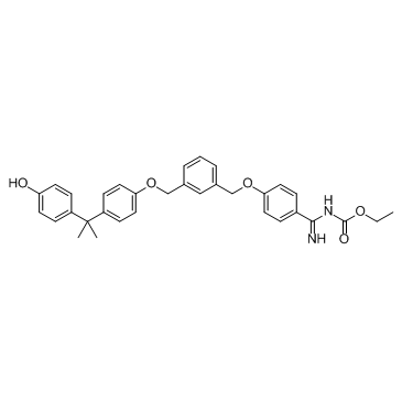 Amelubant (BIIL 284) 化学構造