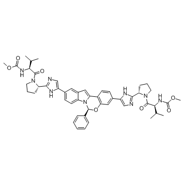 Elbasvir (MK-8742) Chemische Struktur