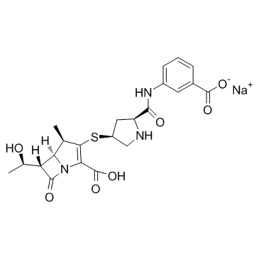 Ertapenem sodium (L-749345)  Chemical Structure