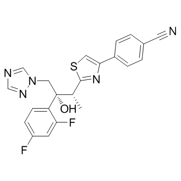 Ravuconazole (BMS-207147) التركيب الكيميائي