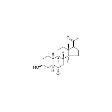 5α-Pregnane-3β,6α-diol-20-one 化学構造
