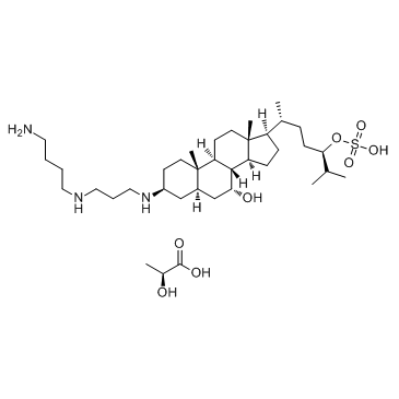 Squalamine lactate (MSI-1256F) Chemical Structure