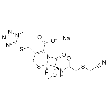 Cefmetazole sodium (Sodium cefmetazole)  Chemical Structure