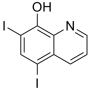 Diiodohydroxyquinoline (Iodoquinol)  Chemical Structure