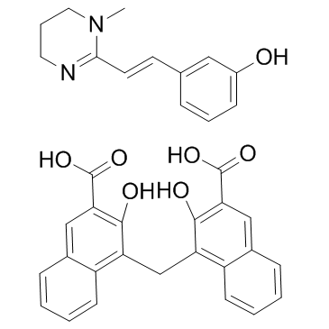 Oxantel pamoate (Oxantel embonate) 化学構造