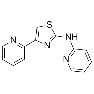 ICA (N-[4-(2-Pyridinyl)-2-thiazolyl]-2-pyridinamine)  Chemical Structure