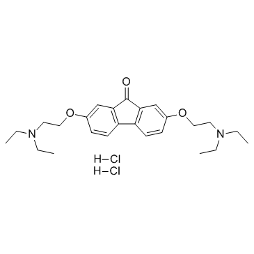 Tilorone dihydrochloride 化学構造