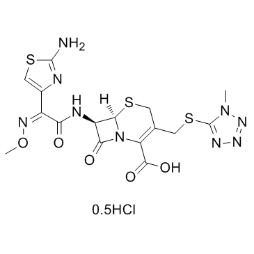 Cefmenoxime hydrochloride (Cefmenoxime hemihydrochloride)  Chemical Structure