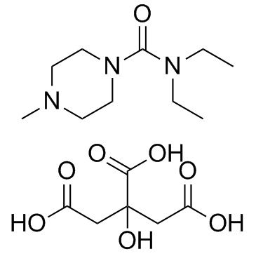 Diethylcarbamazine citrate Chemische Struktur