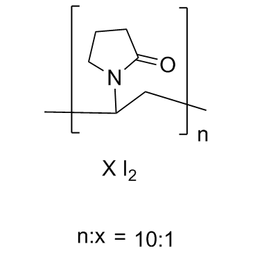 Povidone iodine (iodopovidone) Chemische Struktur